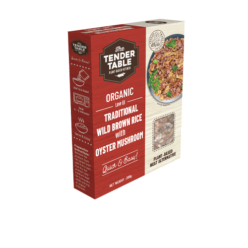 Red Rice with Oyster Mushroom